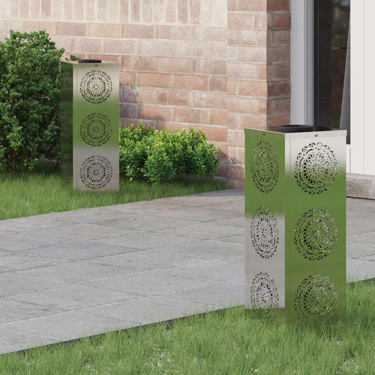 Solar LED Weg Licht 2 pcs Edelstahl Edelstahl