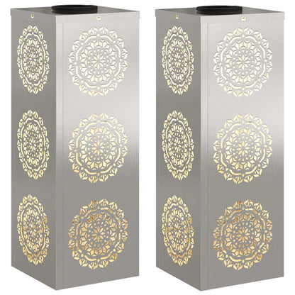 Solar LED Weg Licht 2 pcs Edelstahl Edelstahl