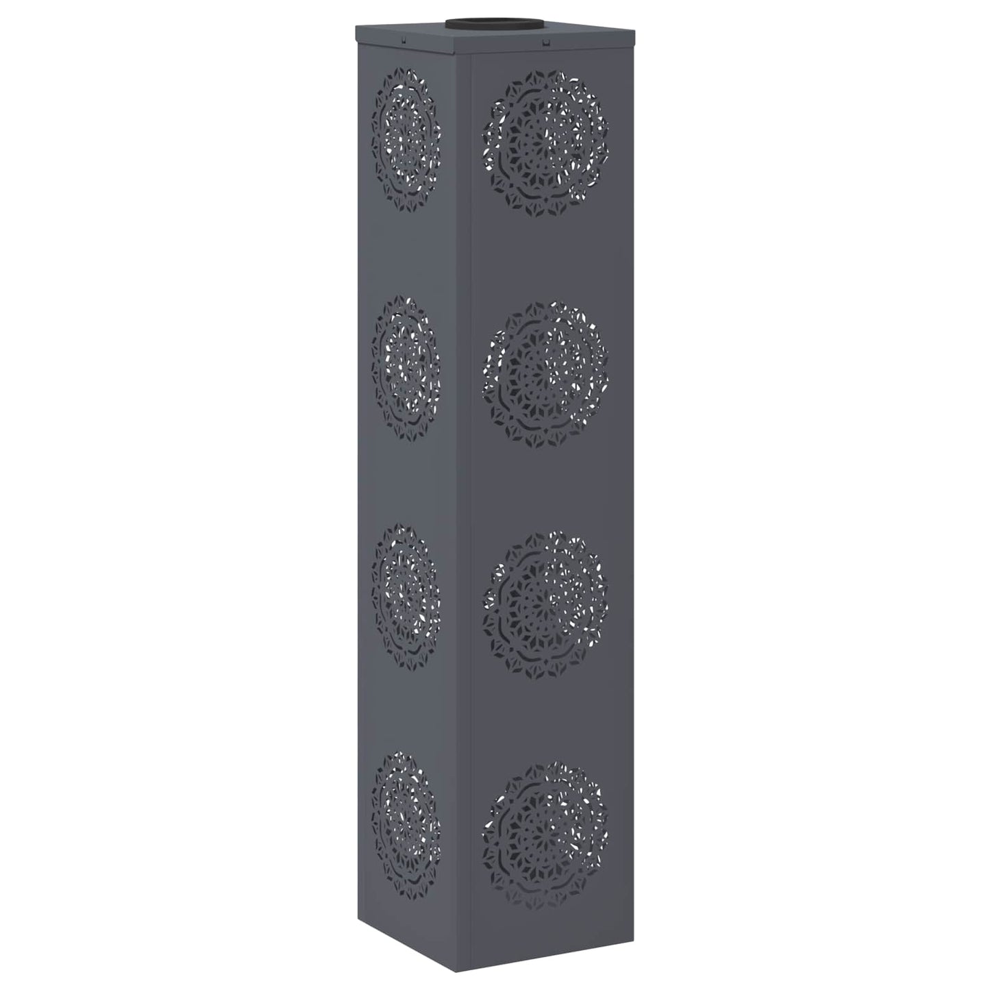 Solar LED Weg Licht 2 pcs Anthrazit Kalt gewalzter Stahl