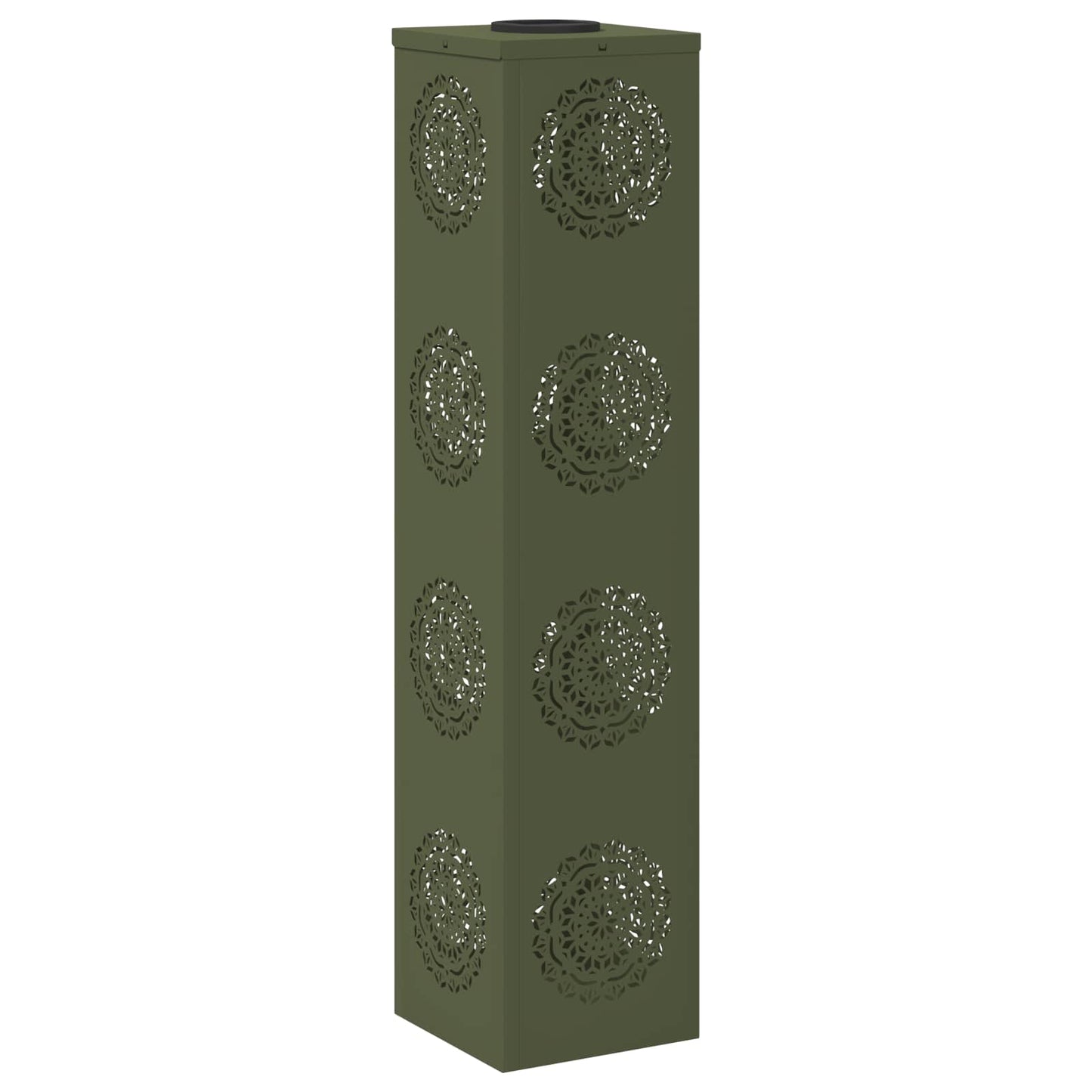 Solar LED Weg Licht 2 pcs Olive Grün Kalt gewalzter Stahl