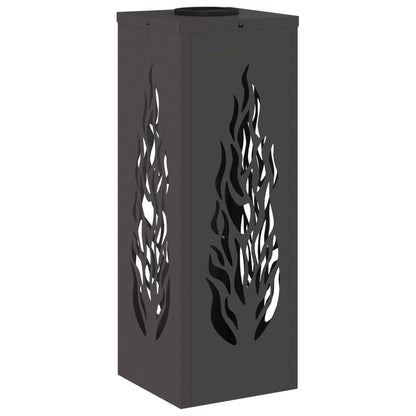 Solar LED Weg Licht 2 pcs Schwarz Kalt gewalzter Stahl