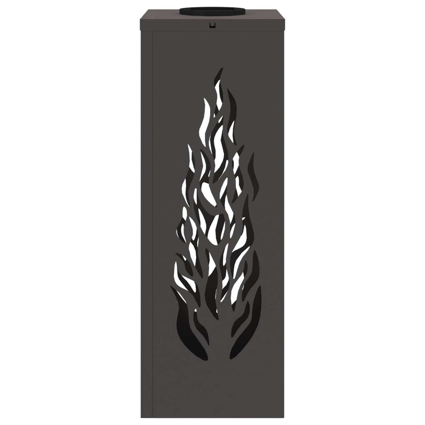 Solar LED Weg Licht 2 pcs Schwarz Kalt gewalzter Stahl