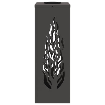 Solar LED Weg Licht 2 pcs Schwarz Kalt gewalzter Stahl