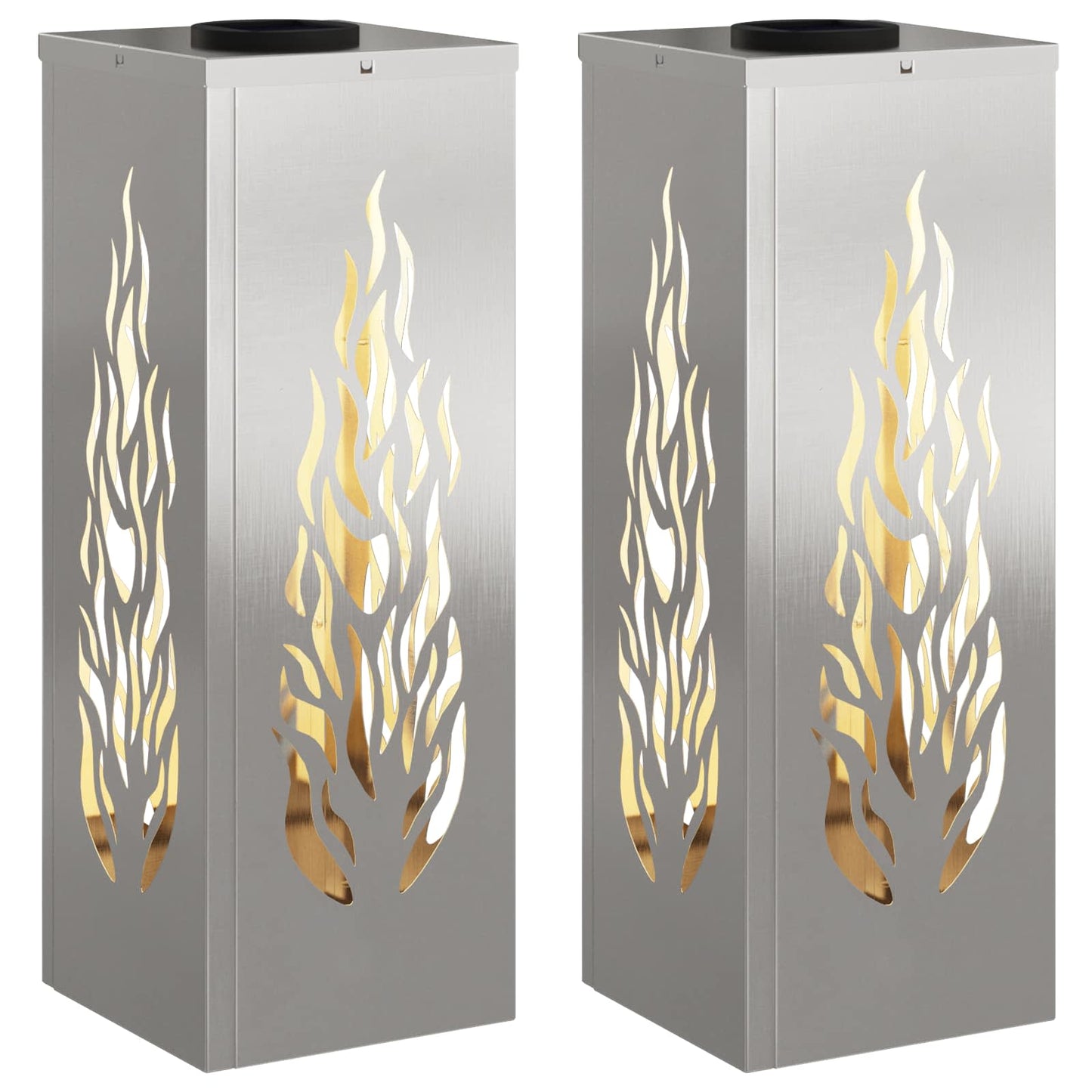 Solar LED Weg Licht 2 pcs Edelstahl Edelstahl