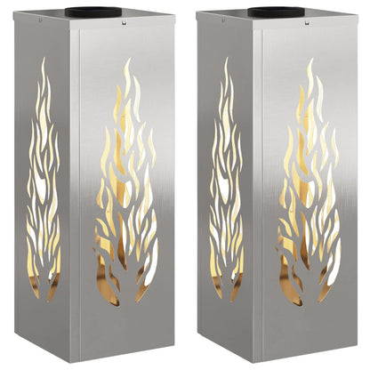 Solar LED Weg Licht 2 pcs Edelstahl Edelstahl