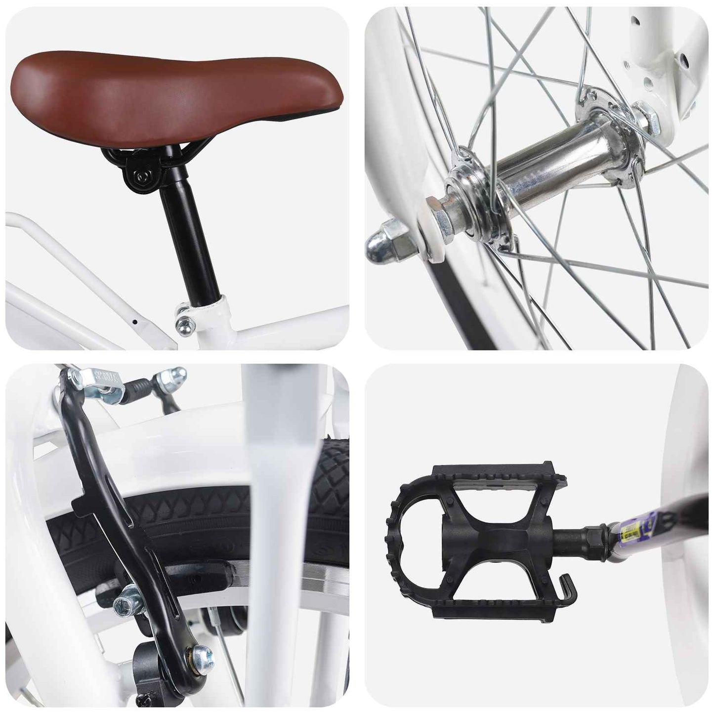 Kinderfahrrad 22 Zoll für 7-12 Jahre alt Weiß