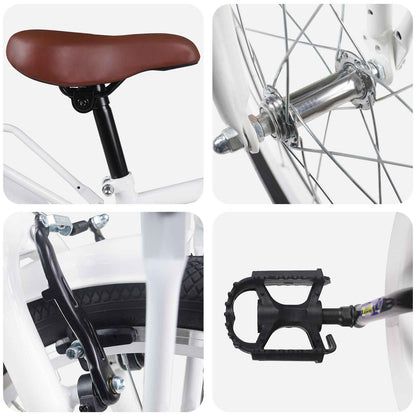 Kinderfahrrad 22 Zoll für 7-12 Jahre alt Weiß