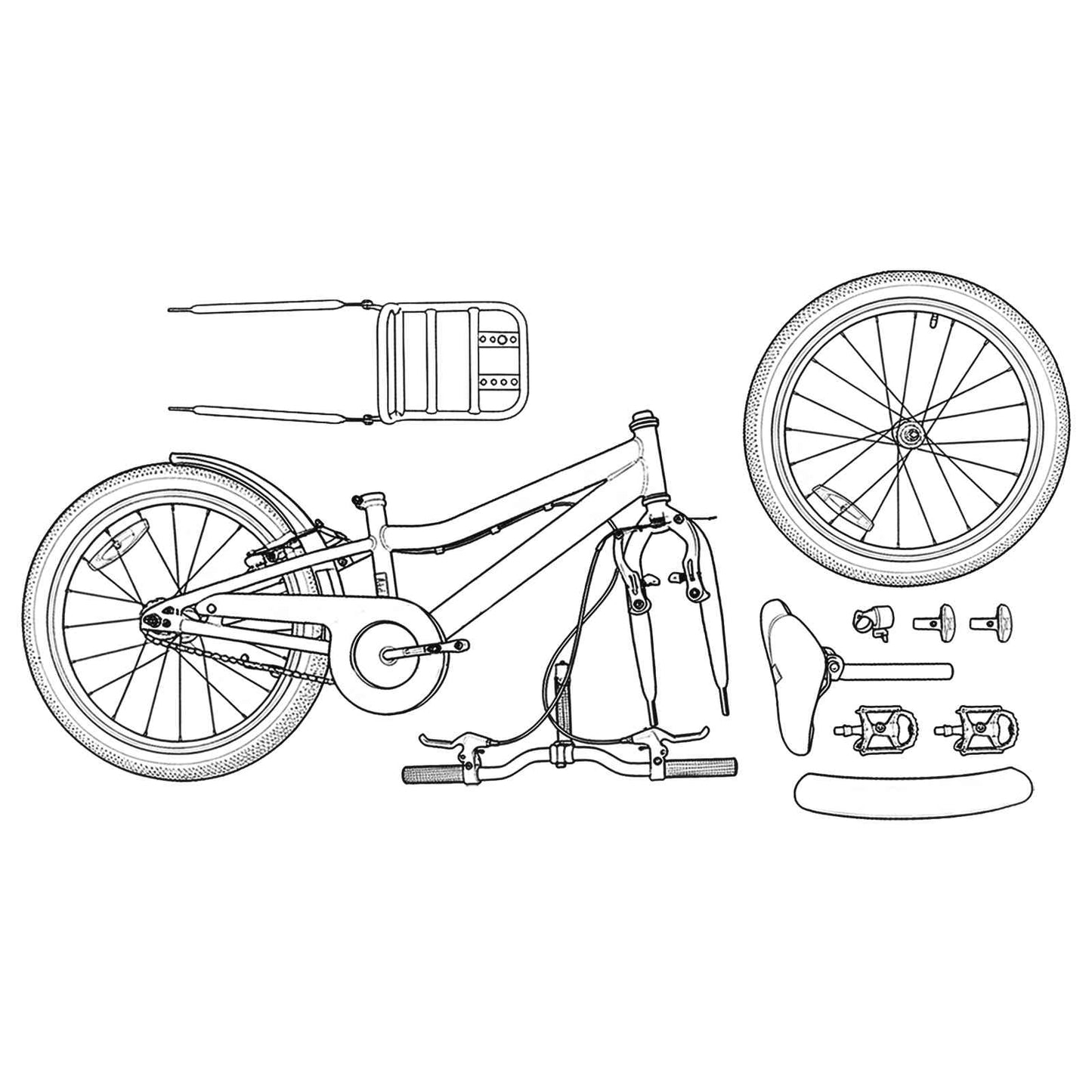 Kinderfahrrad 22 Zoll für 7-12 Jahre alt Weiß
