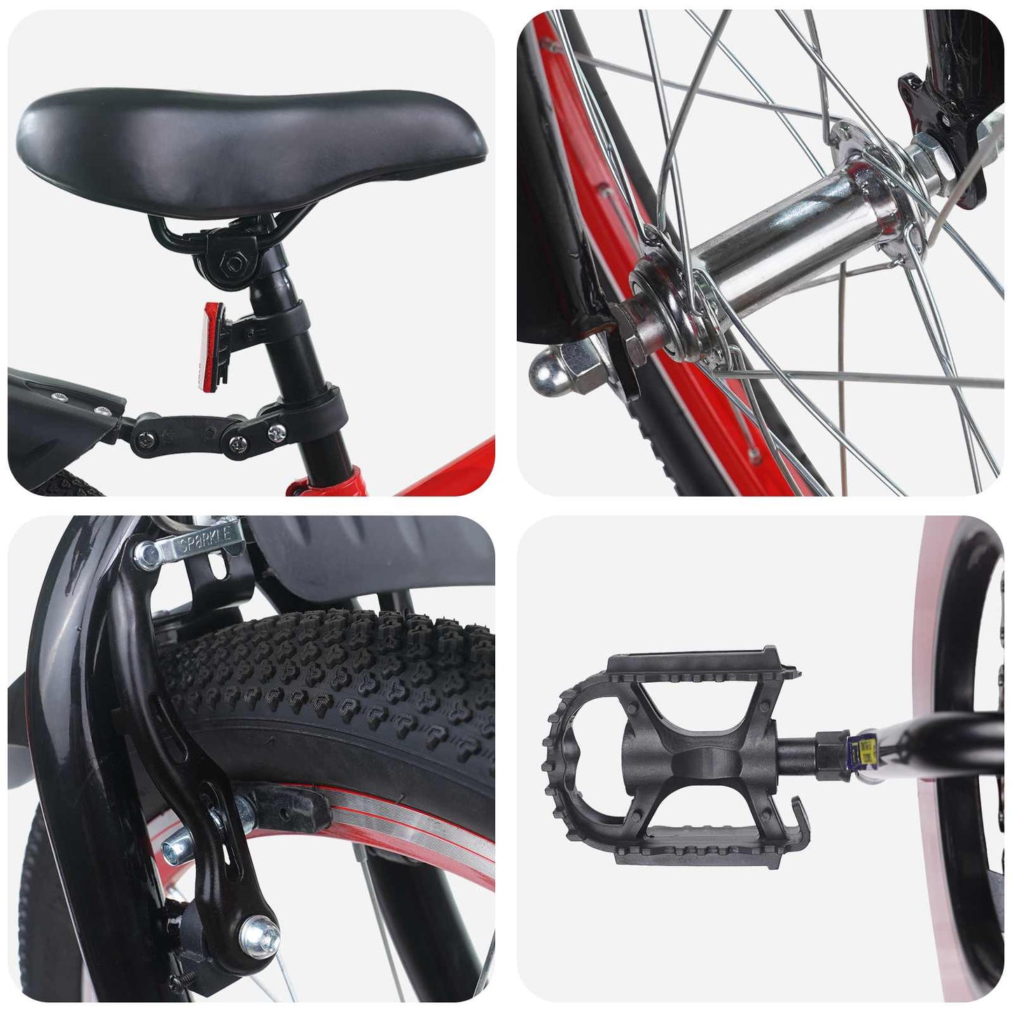 Kinderfahrrad 22 Zoll für 7-12 Jahre alt Blau Schwarz