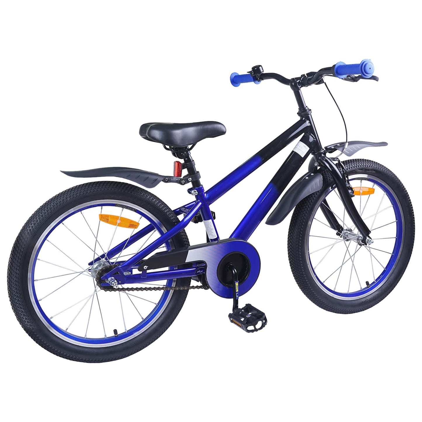 Kinderfahrrad 22 Zoll für 7-12 Jahre alt Blau Schwarz