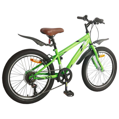 Kinderfahrrad 20 Zoll 6-Speed für 6-11 Jahre alt Grün