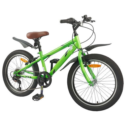 Kinderfahrrad 24 Zoll 6-Speed für 8-12 Jahre alt Grün