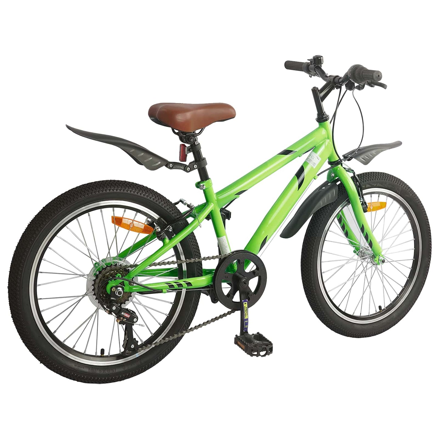 Kinderfahrrad 24 Zoll 6-Speed für 8-12 Jahre alt Grün