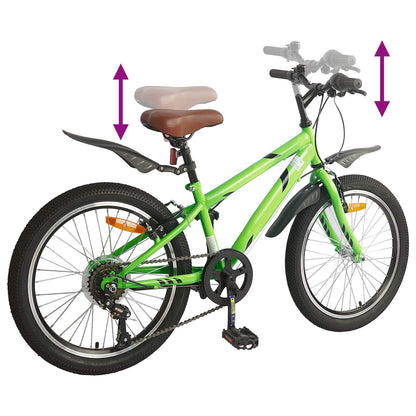 Kinderfahrrad 24 Zoll 6-Speed für 8-12 Jahre alt Grün