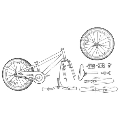 Kinderfahrrad 24 Zoll 6-Speed für 8-12 Jahre alt Dunkelblau