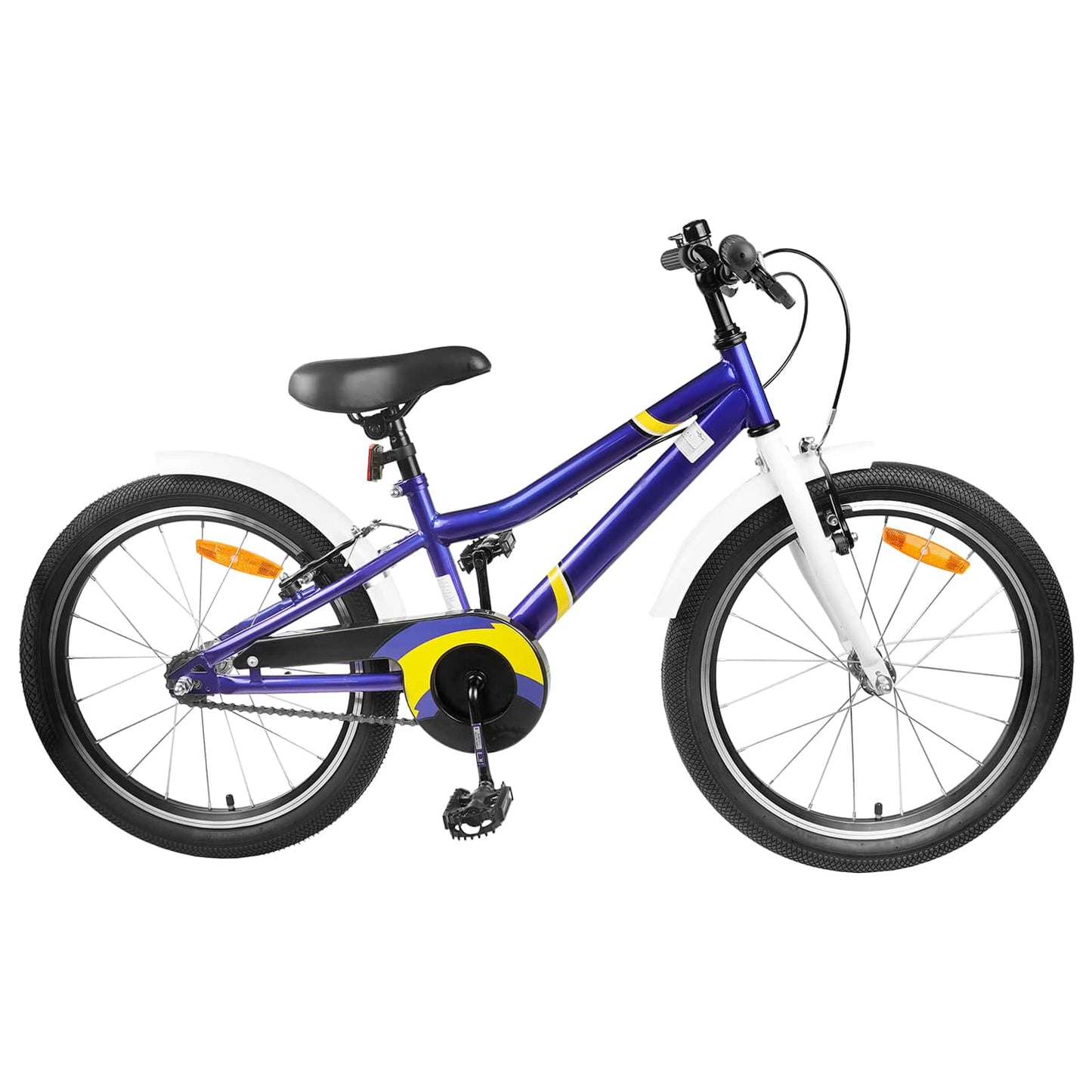 Kinderfahrrad 22 Zoll für 7-12 Jahre alt Blau Weiß
