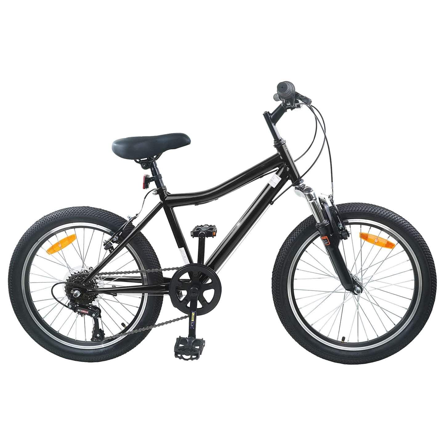 Kinderfahrrad 24 Zoll 6-Speed für 8-12 Jahre alt Schwarz