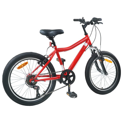 Kinderfahrrad 20 Zoll 6-Speed für 6-11 Jahre alt Rot