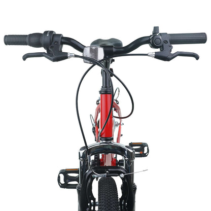 Kinderfahrrad 24 Zoll 6-Speed für 8-12 Jahre alt Rot