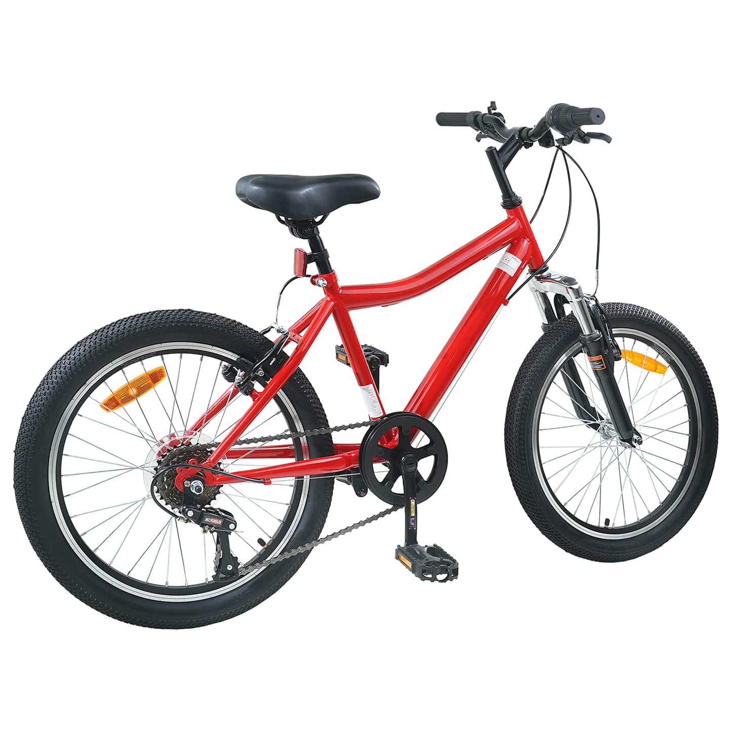 Kinderfahrrad 24 Zoll 6-Speed für 8-12 Jahre alt Rot
