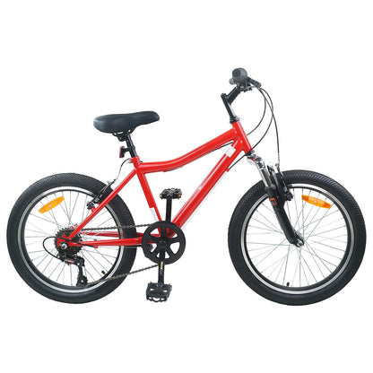 Kinderfahrrad 24 Zoll 6-Speed für 8-12 Jahre alt Rot