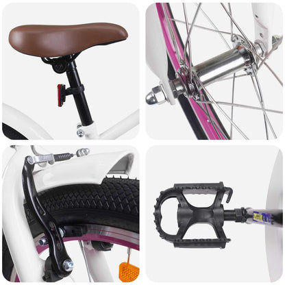 Kinderfahrrad 22 Zoll für 7-12 Jahre alt Weiß