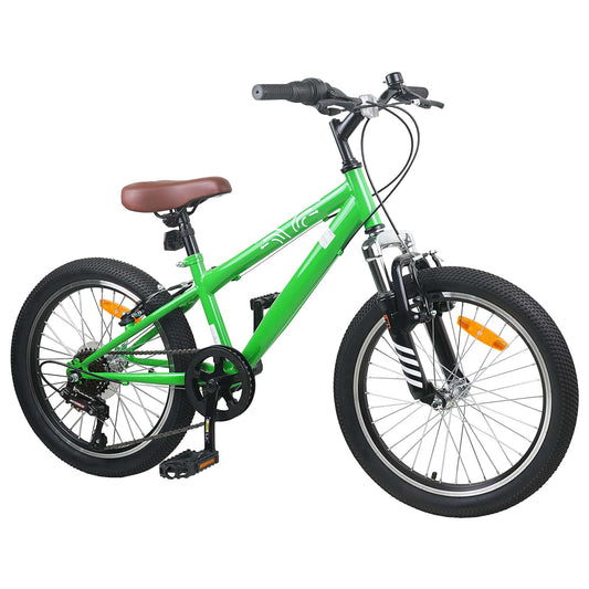 Kids Mountain Bike 20 Zoll 6-Speed für 5-8 Jahre alt Grün