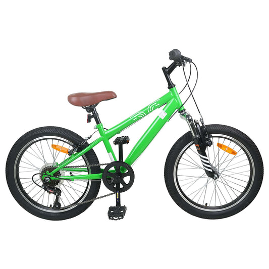 Kids Mountain Bike 20 Zoll 6-Speed für 5-8 Jahre alt Grün