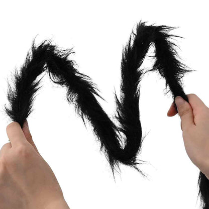 Decorazione ragno di Halloween 6 pezzi Nero 75 cm