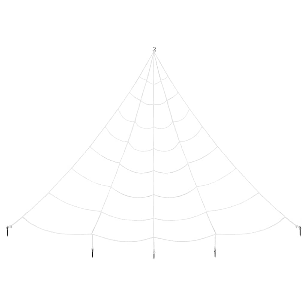Halloween-Spinnendekoration mit Netzen 2 pcs Schwarz und Weiß