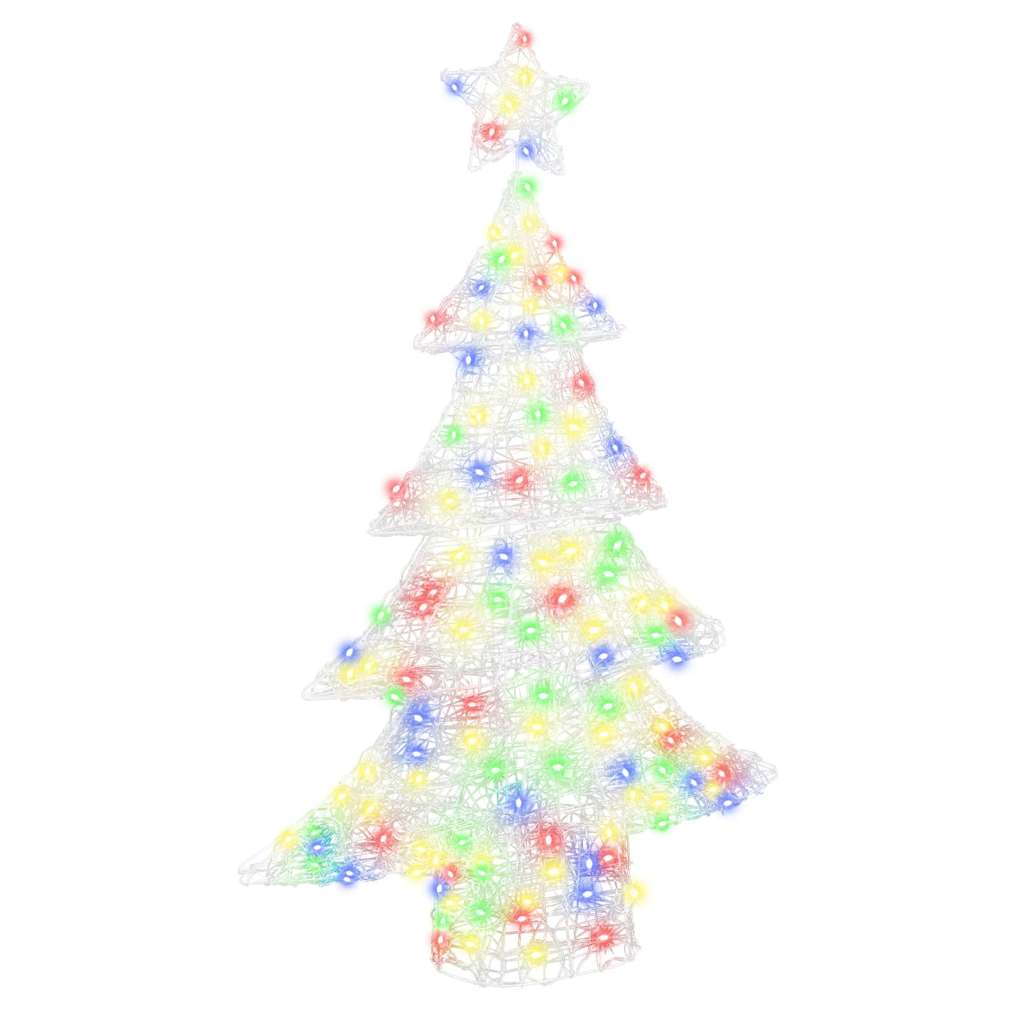 Weihnachtsbaum mit 100 LEDs Mehrfarbig 120 cm Acryl
