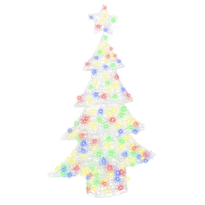 Weihnachtsbaum mit 100 LEDs Mehrfarbig 120 cm Acryl
