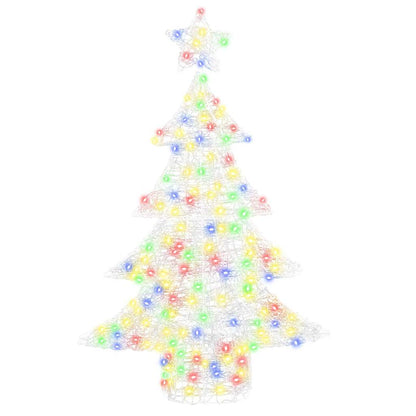 Weihnachtsbaum mit 100 LEDs Mehrfarbig 120 cm Acryl