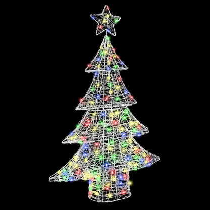 Weihnachtsbaum mit 100 LEDs Mehrfarbig 120 cm Acryl