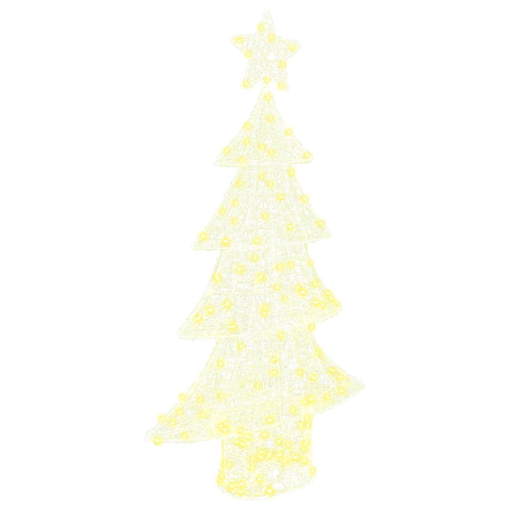 Weihnachtsbaum mit 160 LEDs Warmweiß 150 cm Acryl