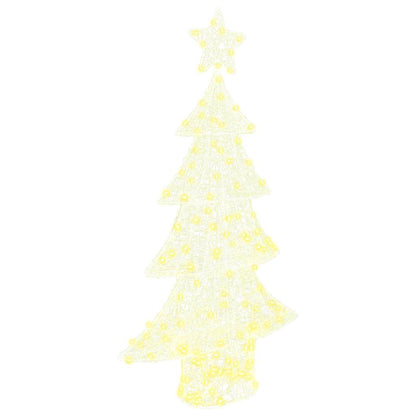 Weihnachtsbaum mit 160 LEDs Warmweiß 150 cm Acryl