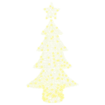 Weihnachtsbaum mit 160 LEDs Warmweiß 150 cm Acryl