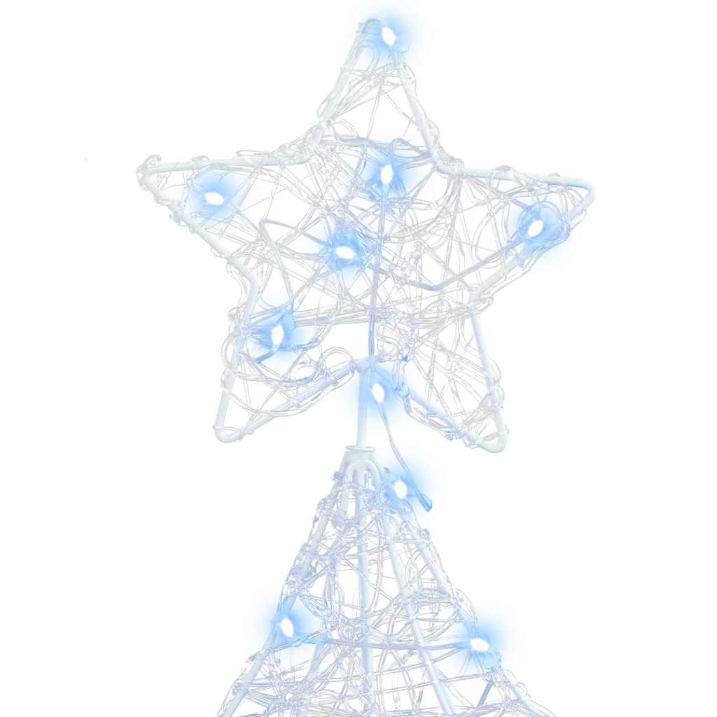 Weihnachtsbaum mit 160 LEDs Kaltweiß 151 cm Acryl