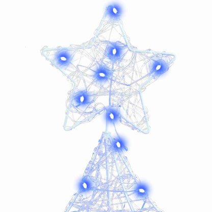 Weihnachtsbaum mit 160 LEDs Blau 150 cm Acryl