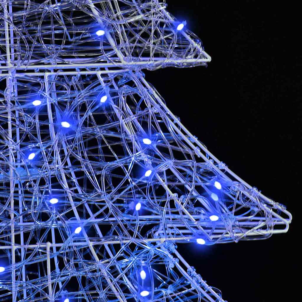 Weihnachtsbaum mit 160 LEDs Blau 150 cm Acryl