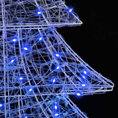 Weihnachtsbaum mit 160 LEDs Blau 150 cm Acryl