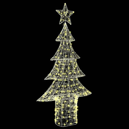 Weihnachtsbaum mit 240 LEDs Warmweiß 180 cm Acryl