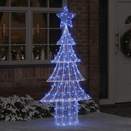 Weihnachtsbaum mit 240 LEDs Blau 180 cm Acryl