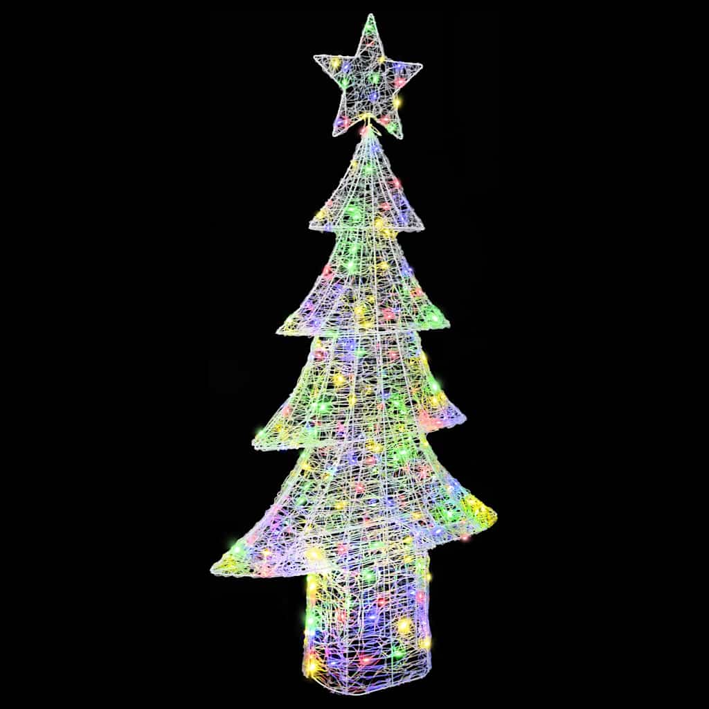 Weihnachtsbaum mit 240 LEDs Mehrfarbig 180 cm Acryl