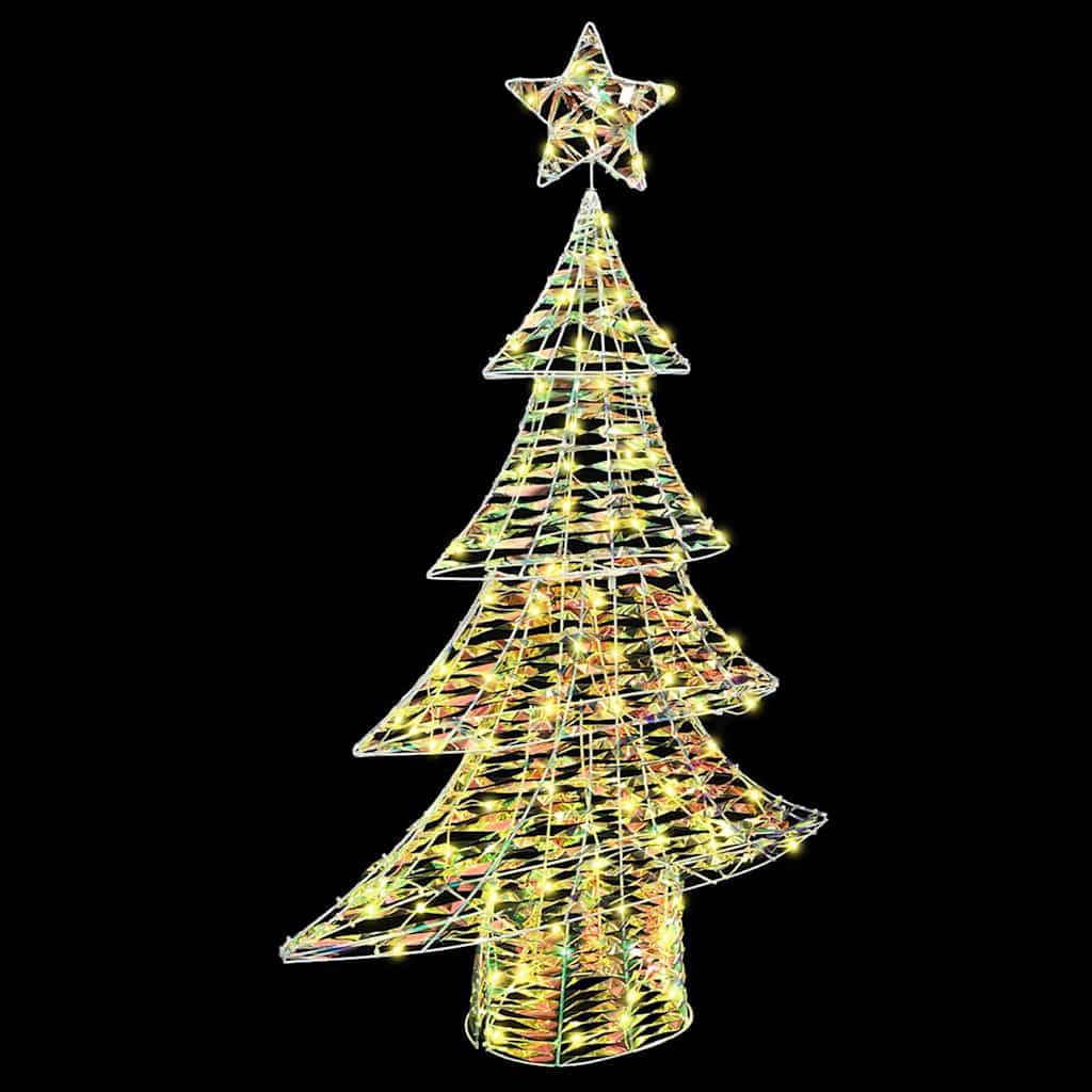 Weihnachtsbaum mit 120 LEDs Warmweiß 120 cm PET