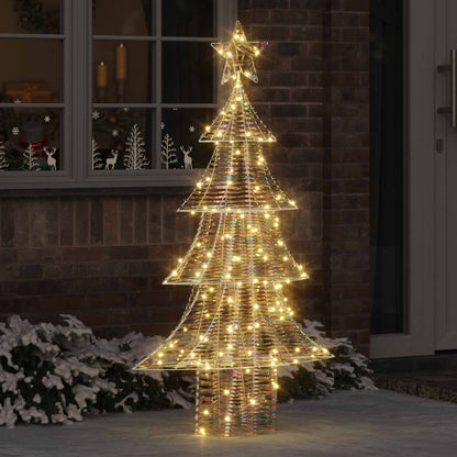 Weihnachtsbaum mit 160 LEDs Warmweiß 150 cm PET