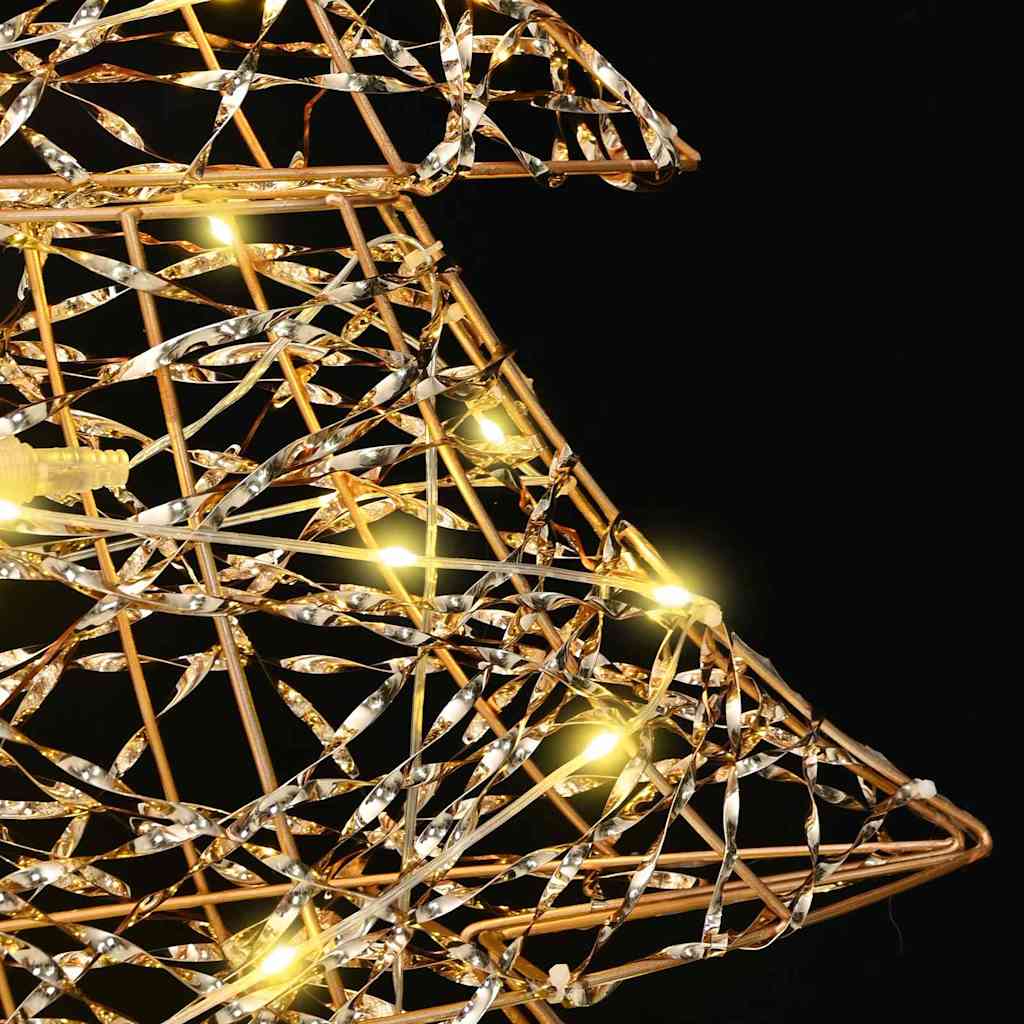 Weihnachtsbaum mit 120 LEDs Warmweiß 120,5 cm PET