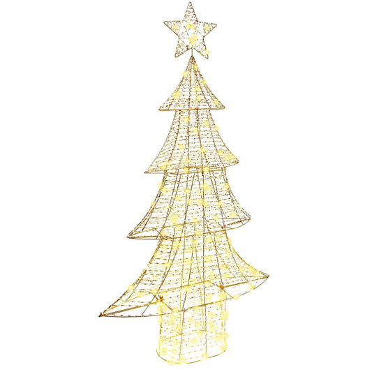 Weihnachtsbaum mit 160 LEDs Warmweiß 150 cm PET