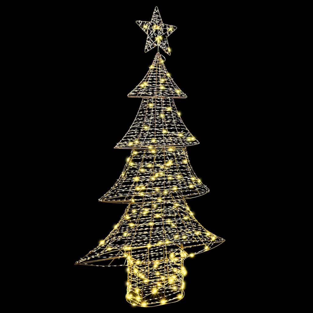Weihnachtsbaum mit 160 LEDs Warmweiß 150 cm PET
