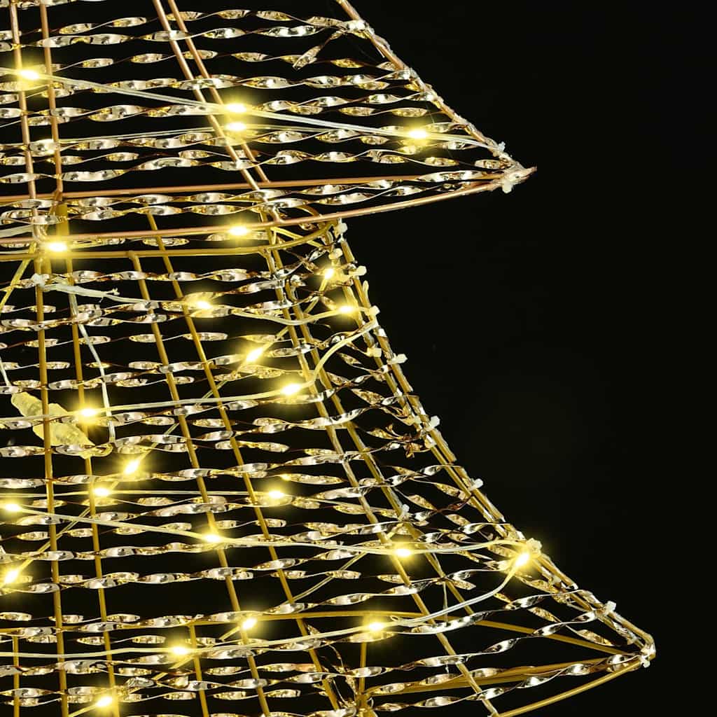 Weihnachtsbaum mit 240 LEDs Warmweiß 181 cm PET